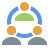 Icon representing collaborative hiring, team alignment, and workforce partnership.